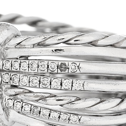 David Yurman Sterling Silver Diamond Angelika Ring 57 8 6 of 6