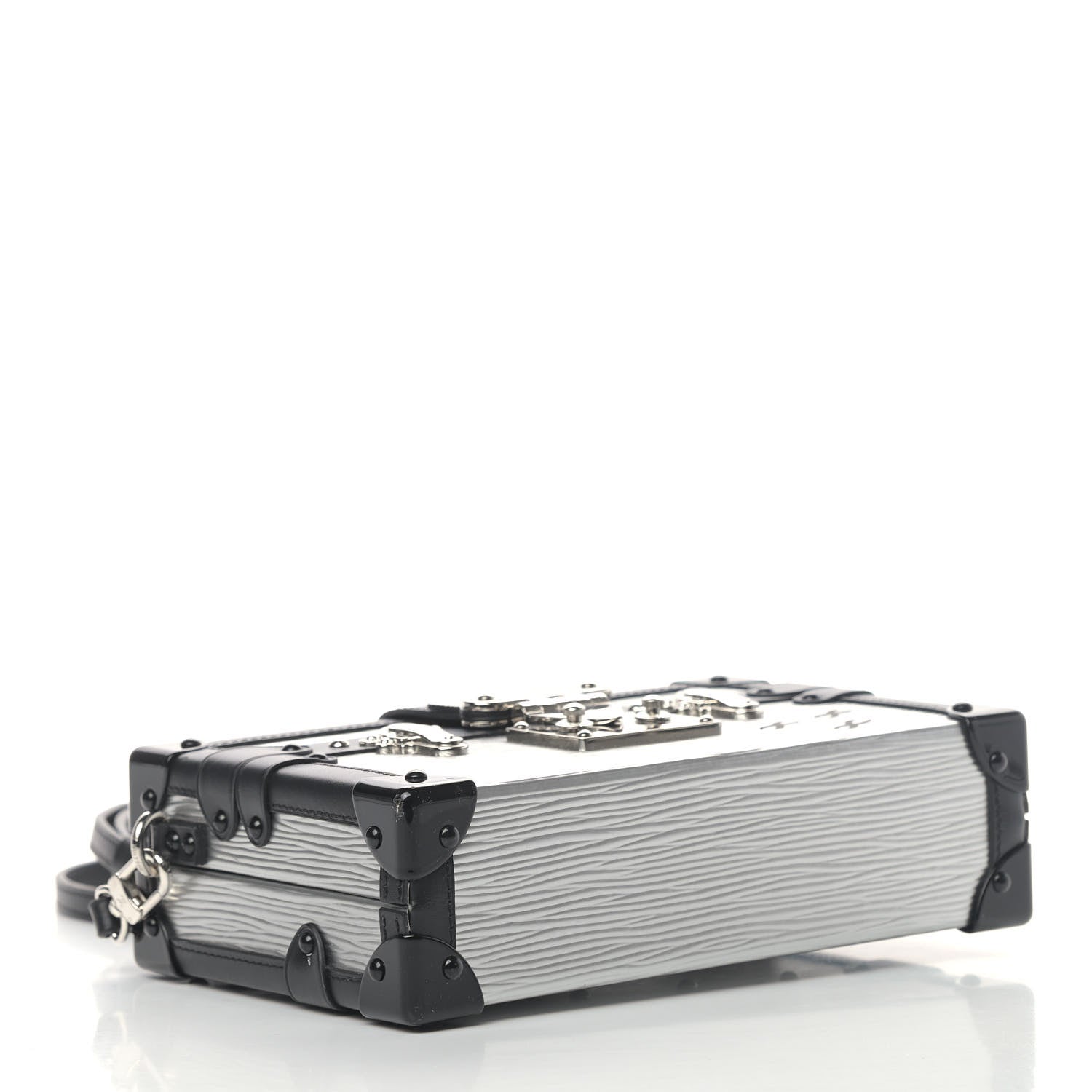 Louis Vuitton Epi Petite Malle Silver 3 of 5