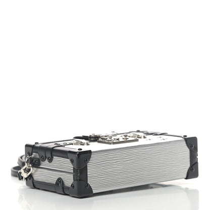 Louis Vuitton Epi Petite Malle Silver 3 of 5