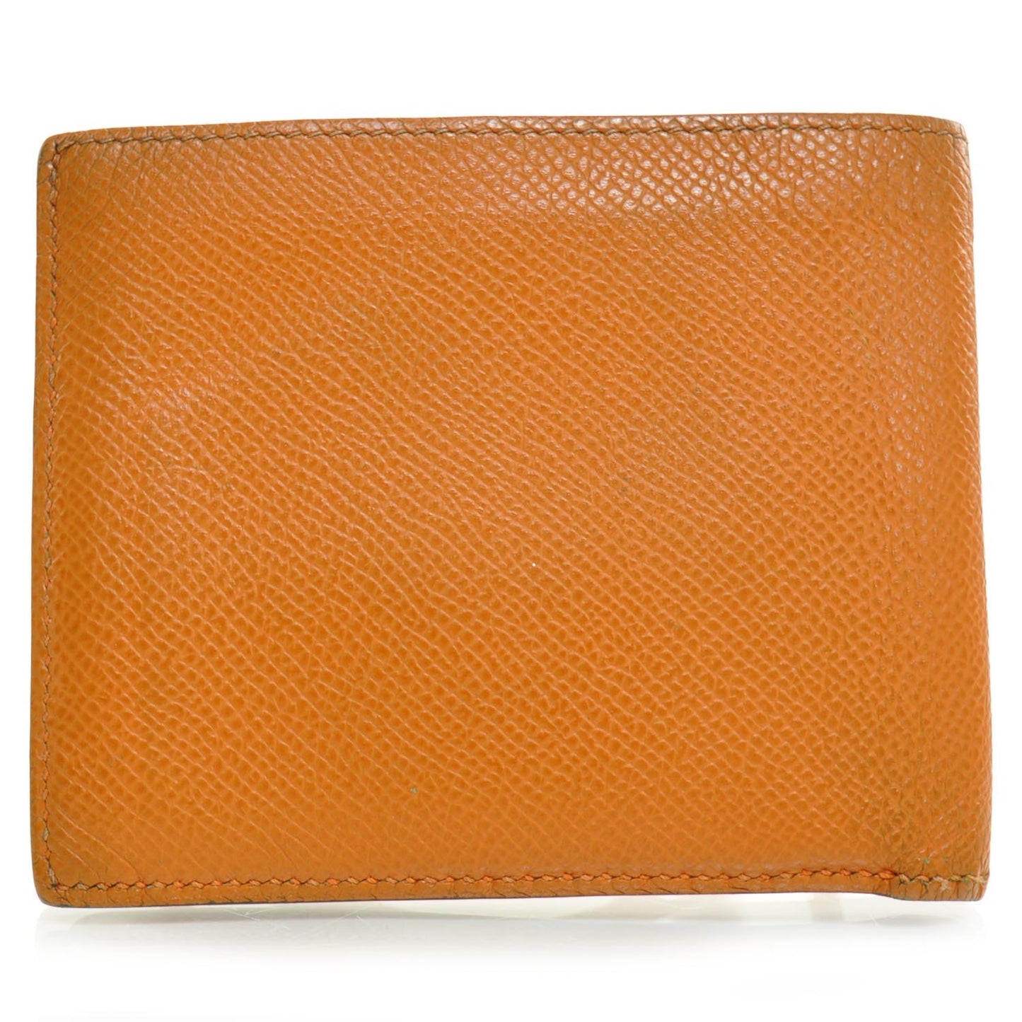 Mens Epsom Billfold Wallet Orange