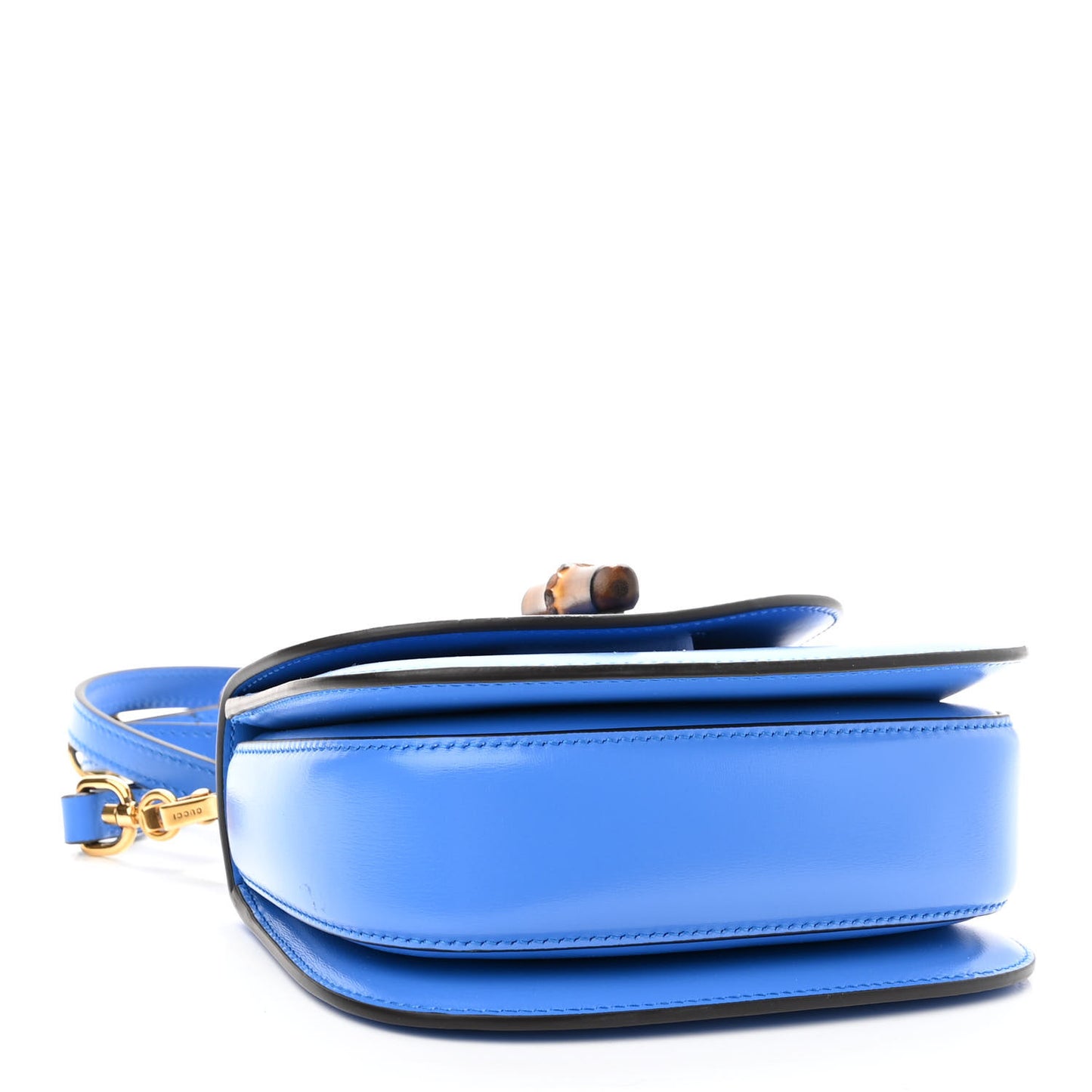 Boarded Dyana Lux Calfskin Web Mini Bamboo 1947 Top Handle Bag Blue