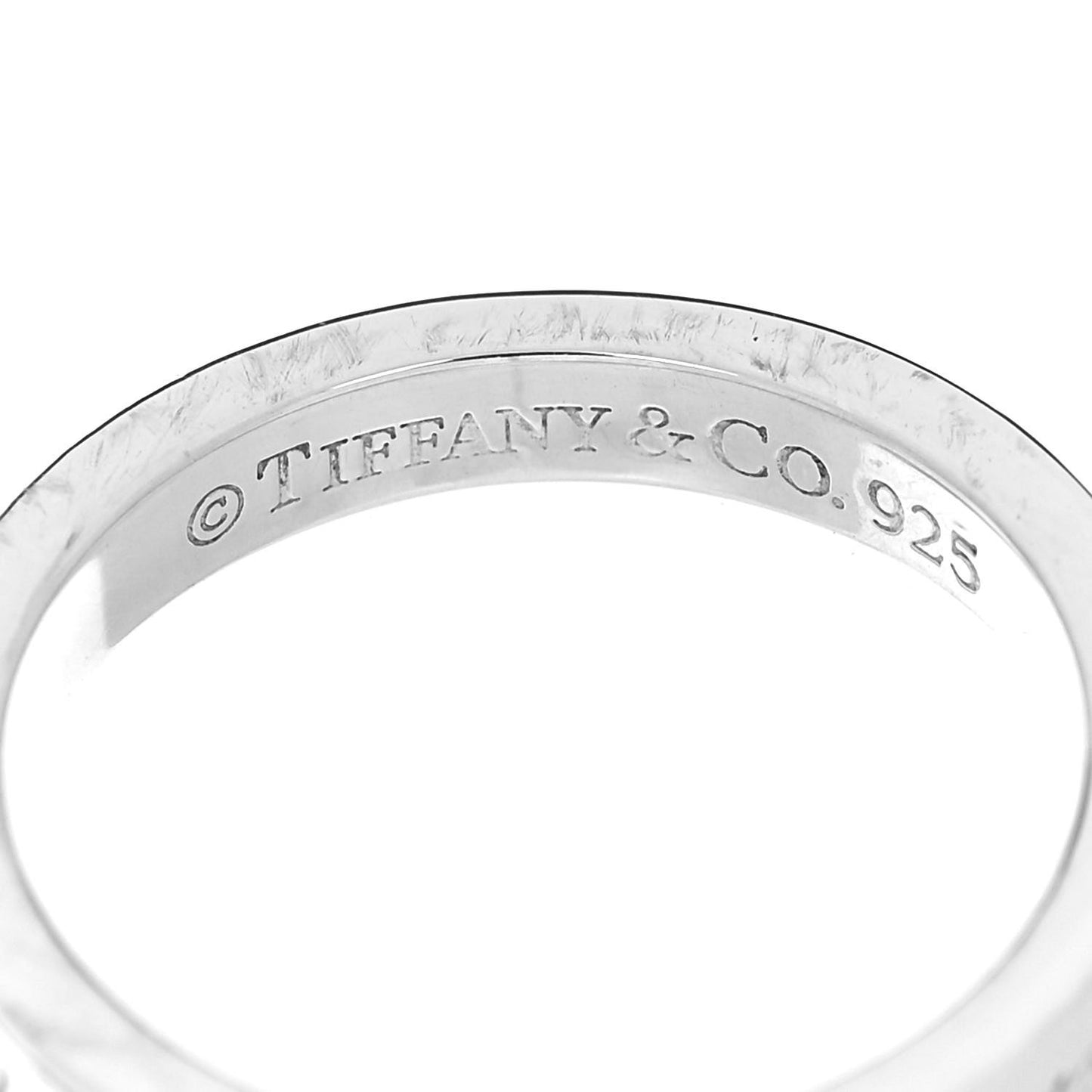 Sterling Silver Narrow Notes Ring 47 4