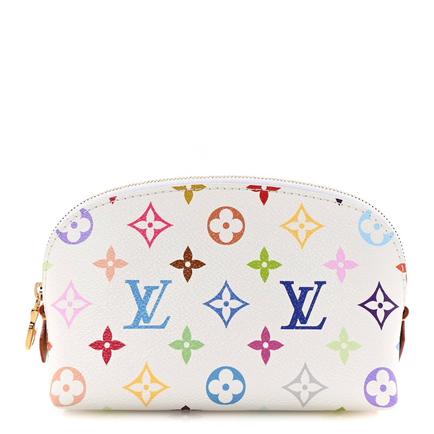 LV x TM Monogram Multicolor Cosmetic Pouch PM White