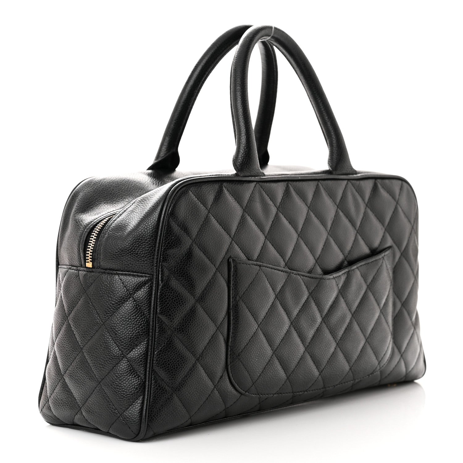 Chanel Caviar Quilted Large Bowler Black 3 of 11