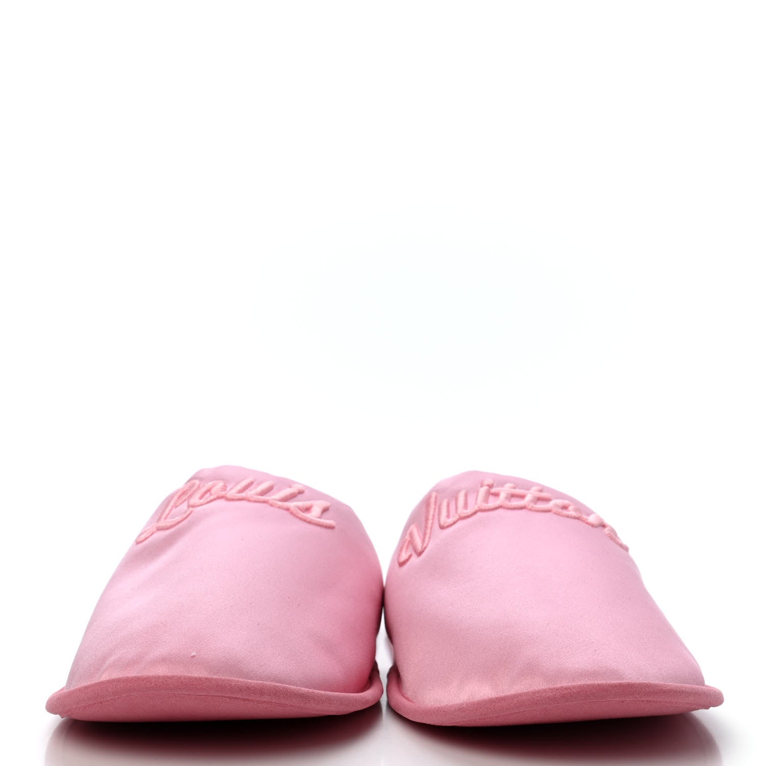 Louis Vuitton Satin LV Suite Flat Mule 40-41 Rose 2 of 8