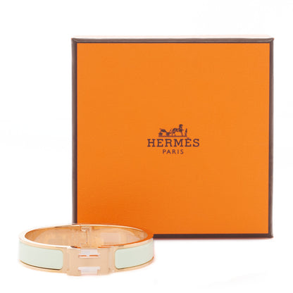 Hermes Enamel Narrow Clic Clac H Bracelet PM Vert Fizz 4 of 4