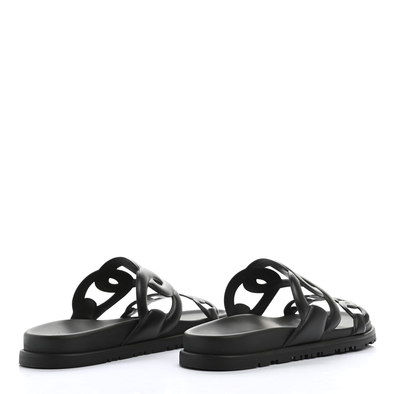 Hermes Nappa Extra Sandals 36 Black 4 of 10