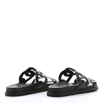 Hermes Nappa Extra Sandals 36 Black 4 of 10