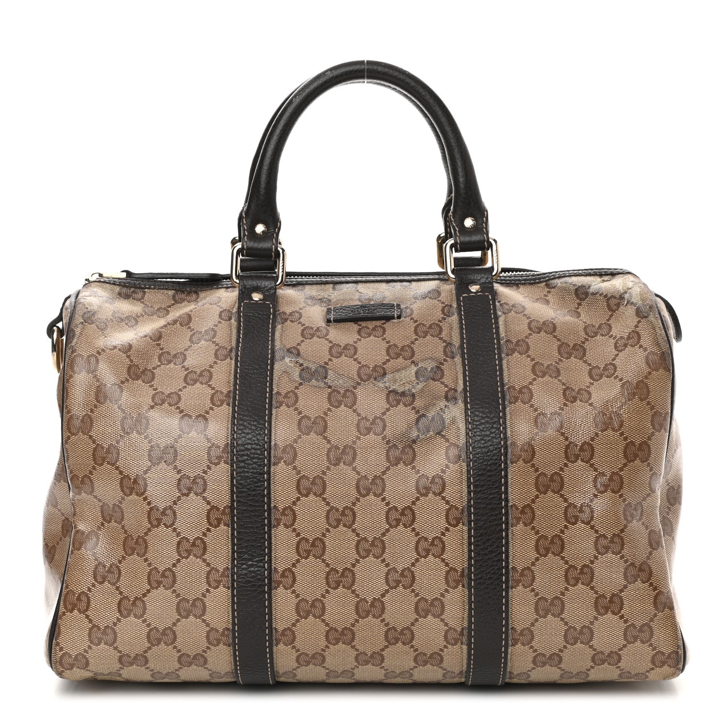 Gucci Crystal Monogram Medium Joy Boston Dark Brown 1 of 12