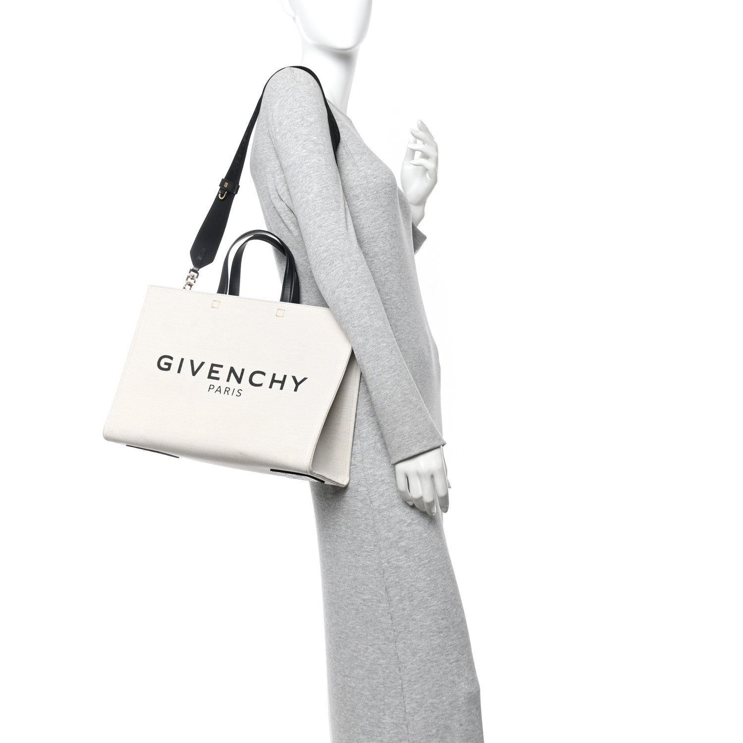 Givenchy Canvas Medium G-Tote Beige Black 2 of 10