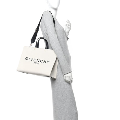 Givenchy Canvas Medium G-Tote Beige Black 2 of 10