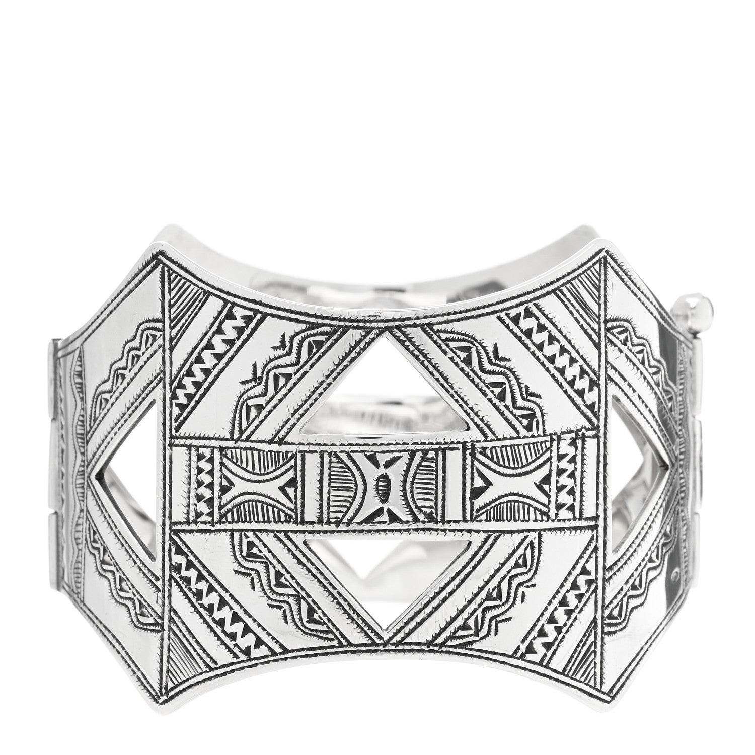 Hermes Sterling Silver Vintage Touareg Bracelet 2 of 3