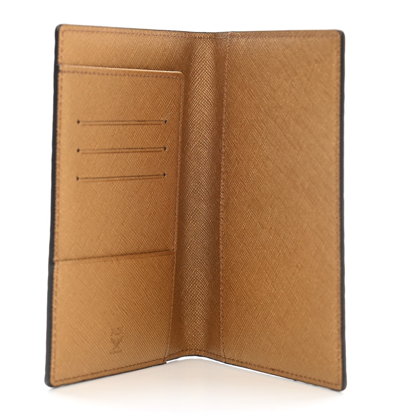 Metallic Visetos Passport Holder Gold