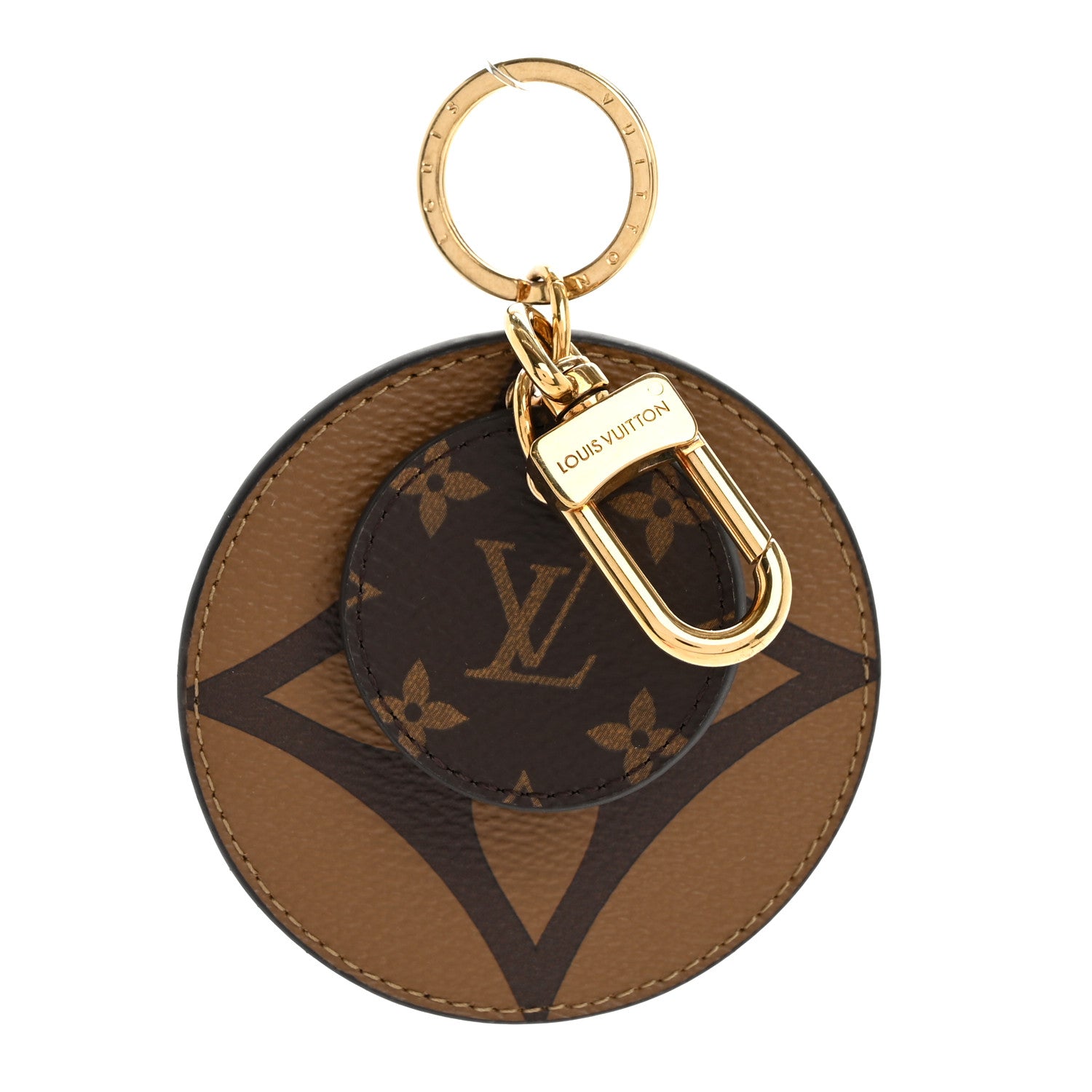 Louis Vuitton Monogram Reverse Key Holder Bag Charm 1 of 5