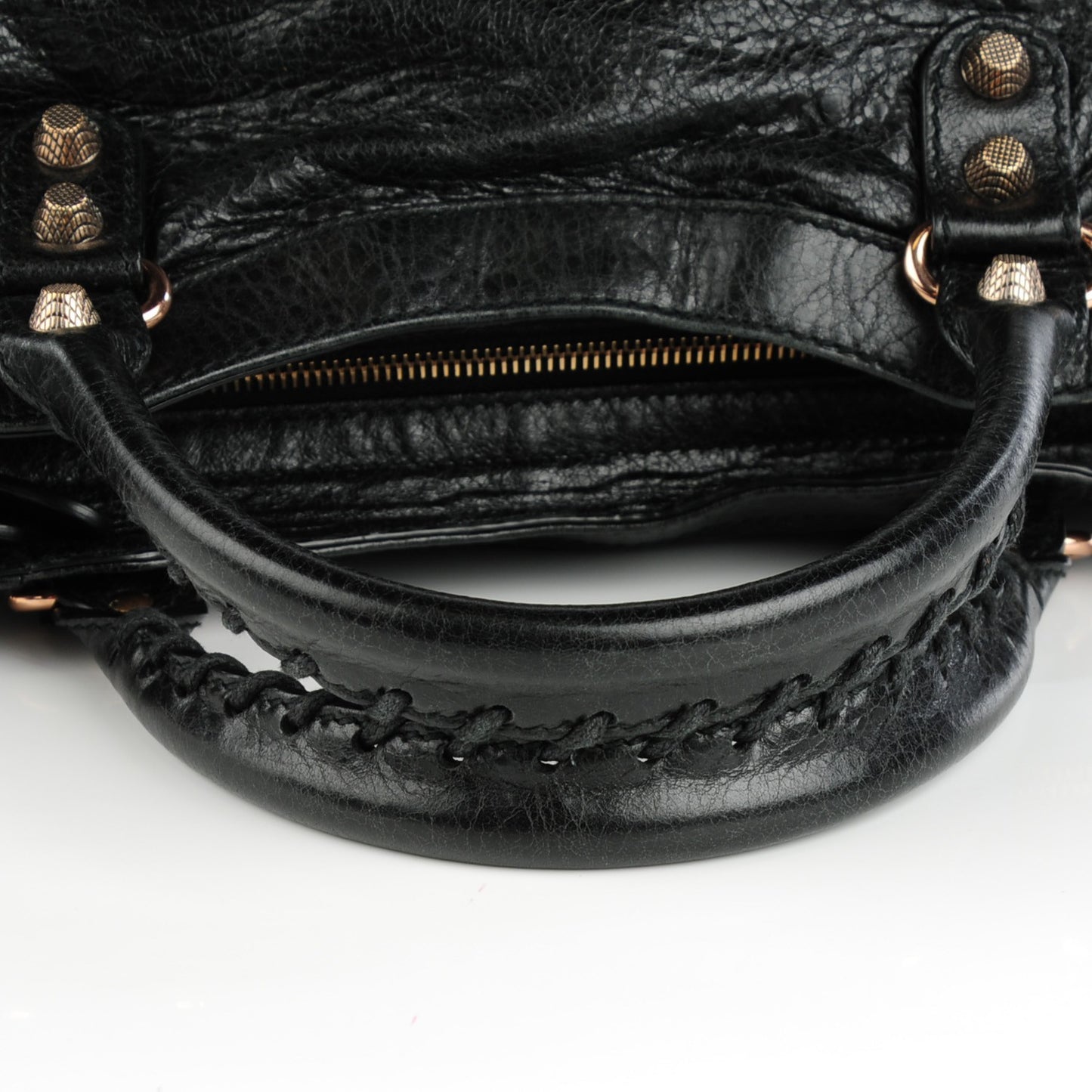 Agneau Giant 12 Rose Gold Hardware Velo Black