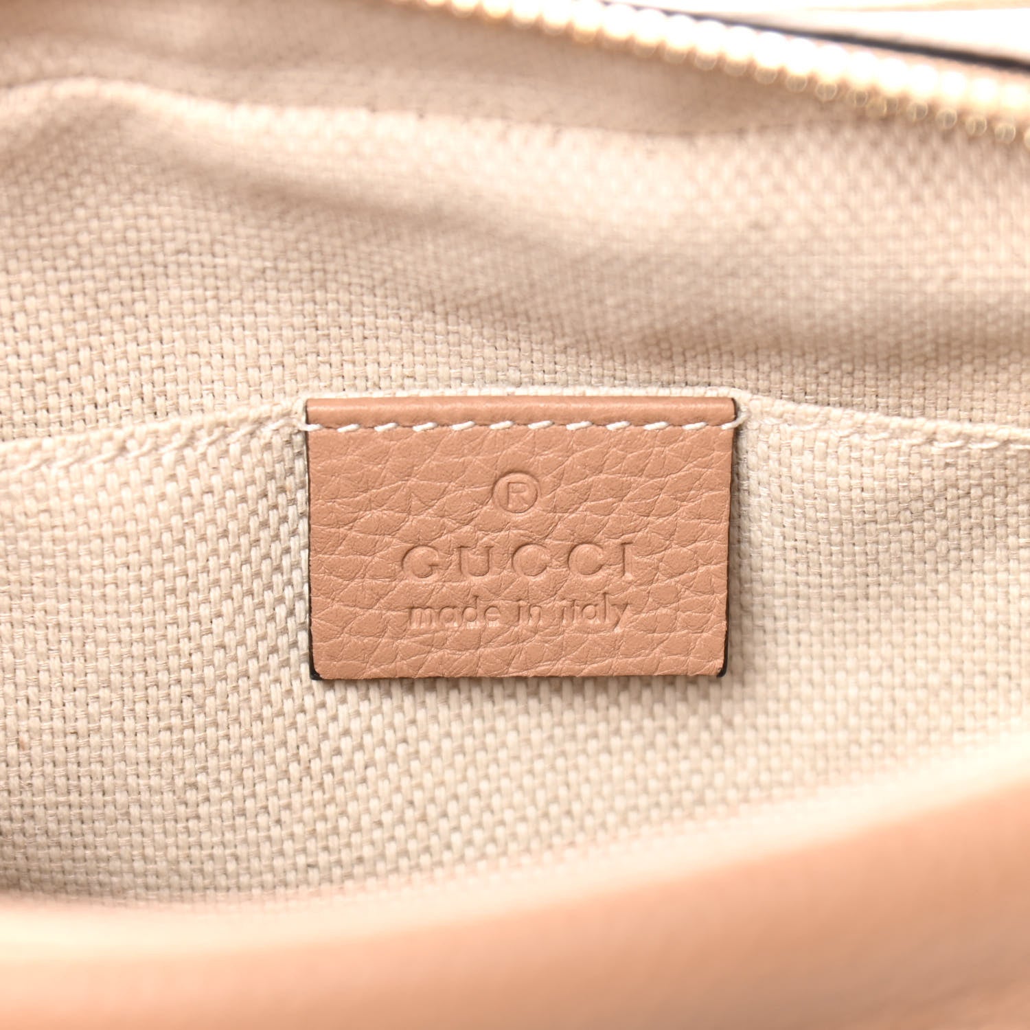 Gucci Pebbled Calfskin Small Soho Disco Bag Camelia 5 of 8