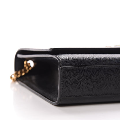 Saint Laurent Grain De Poudre Medium Classic Monogram Kate Satchel Black 9 of 11