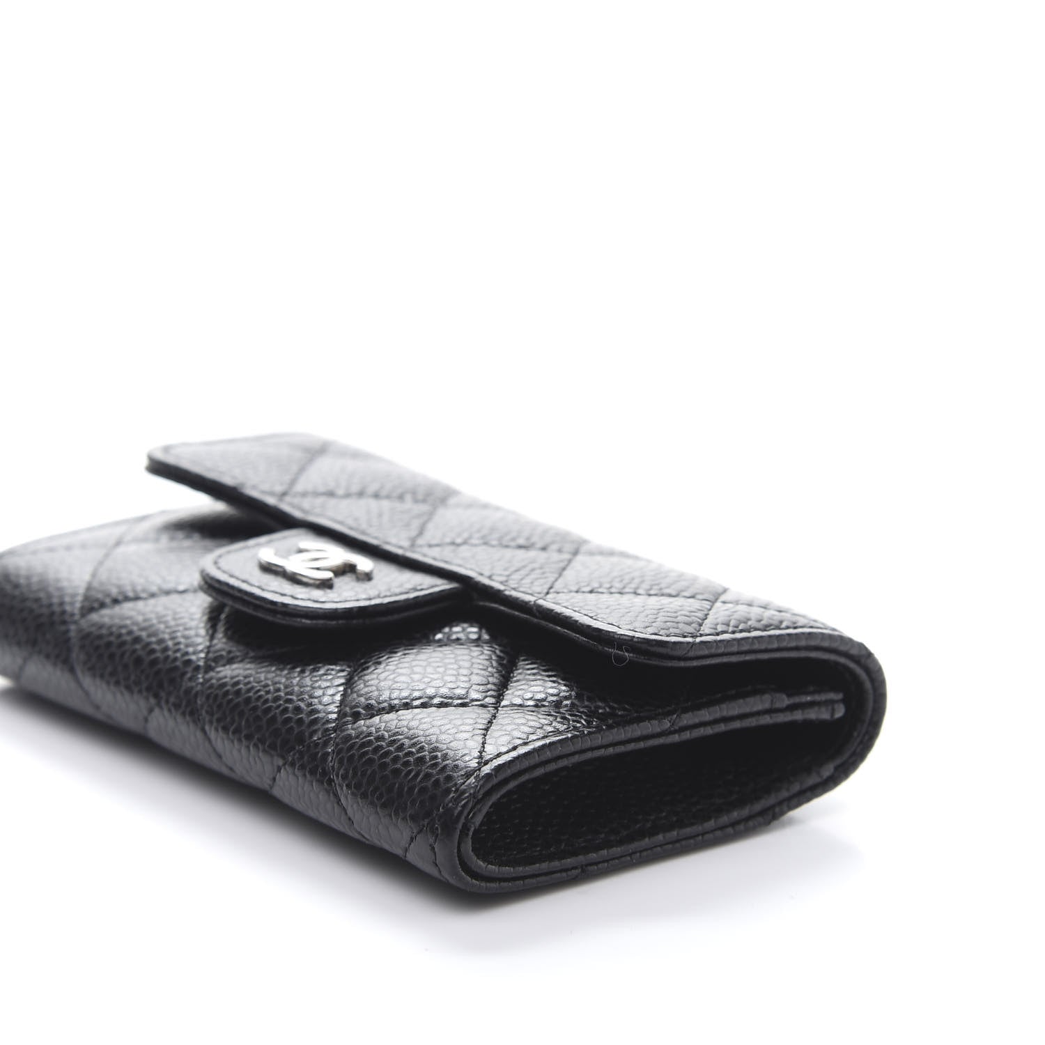Chanel Caviar Quilted Flap Card Holder Black 7 of 11