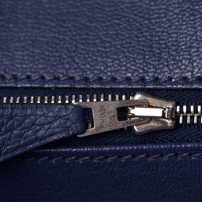 Hermes Taurillon Clemence Birkin 35 Bleu Brighton 17 of 34