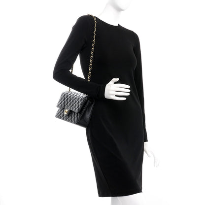 Chanel Caviar Quilted Medium Double Flap Black 2 of 9