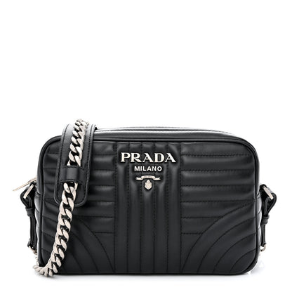 Prada Soft Calfskin Diagramme Camera Bag Black 1 of 10
