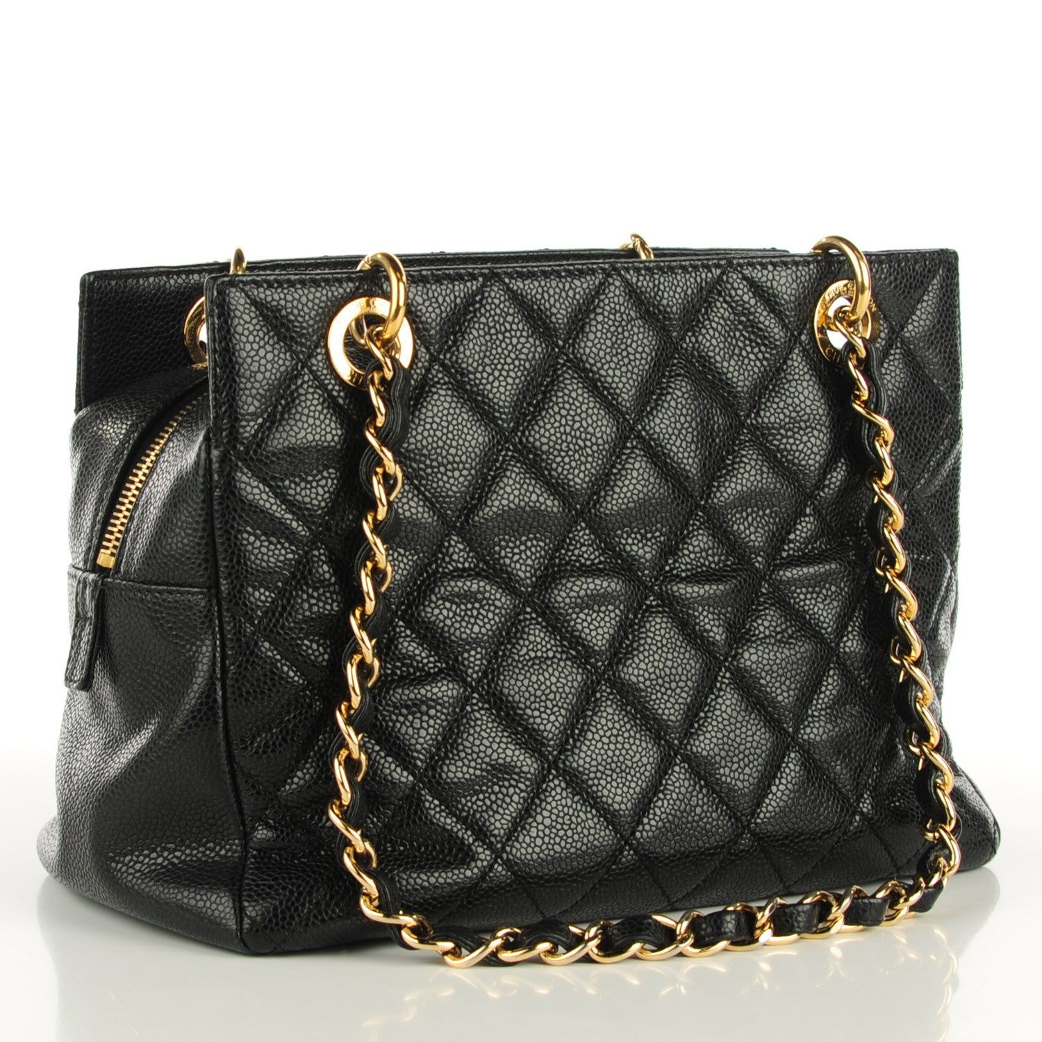 Chanel Caviar Quilted Petit Timeless Tote PTT Black 3 of 7