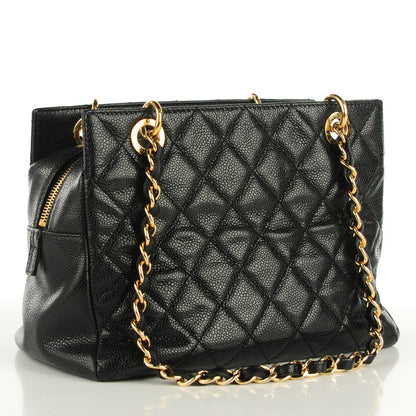 Chanel Caviar Quilted Petit Timeless Tote PTT Black 3 of 7