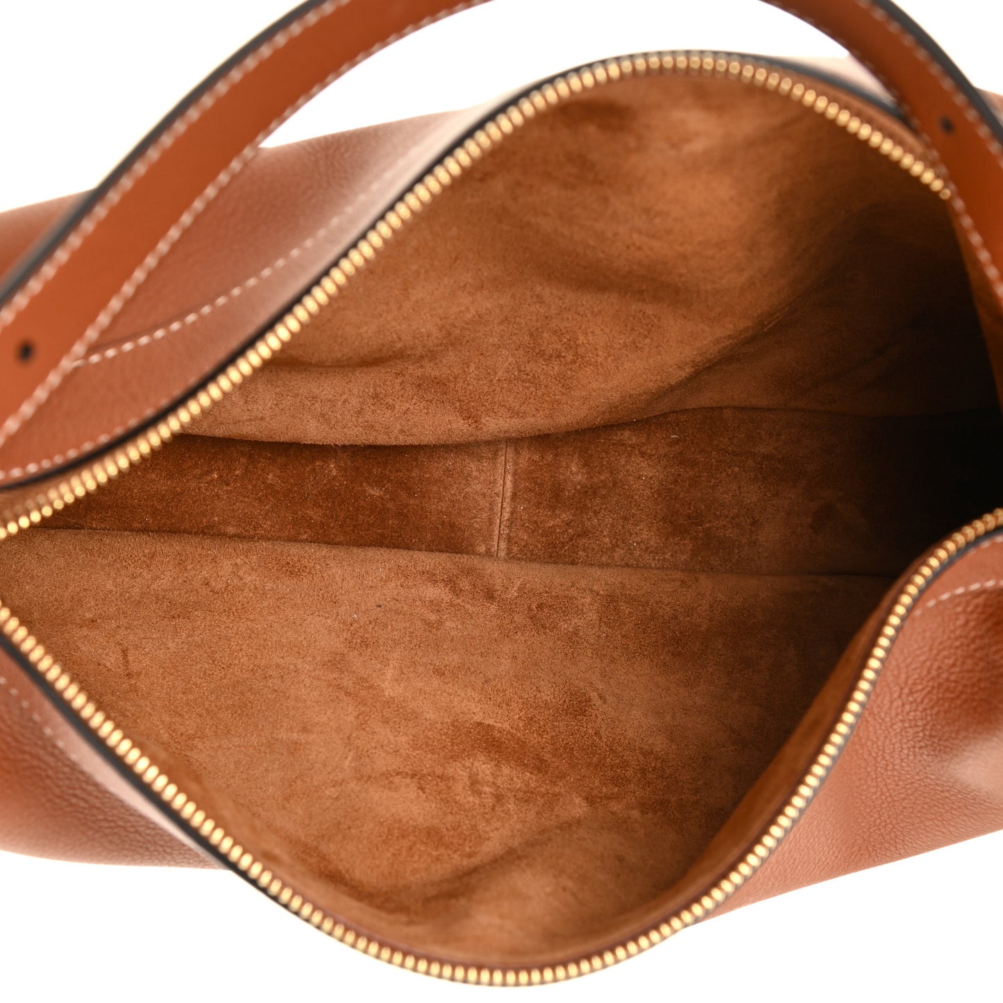 Supple Calfskin Medium Romy Shoulder Bag Tan