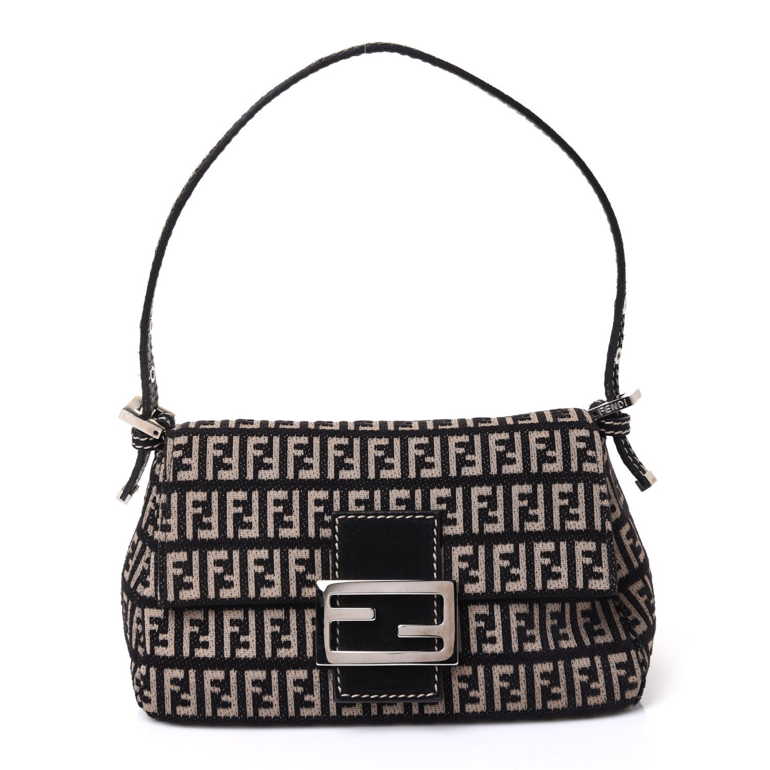 Fendi Zucchino Knit Mini Mama Baguette Black 1 of 10