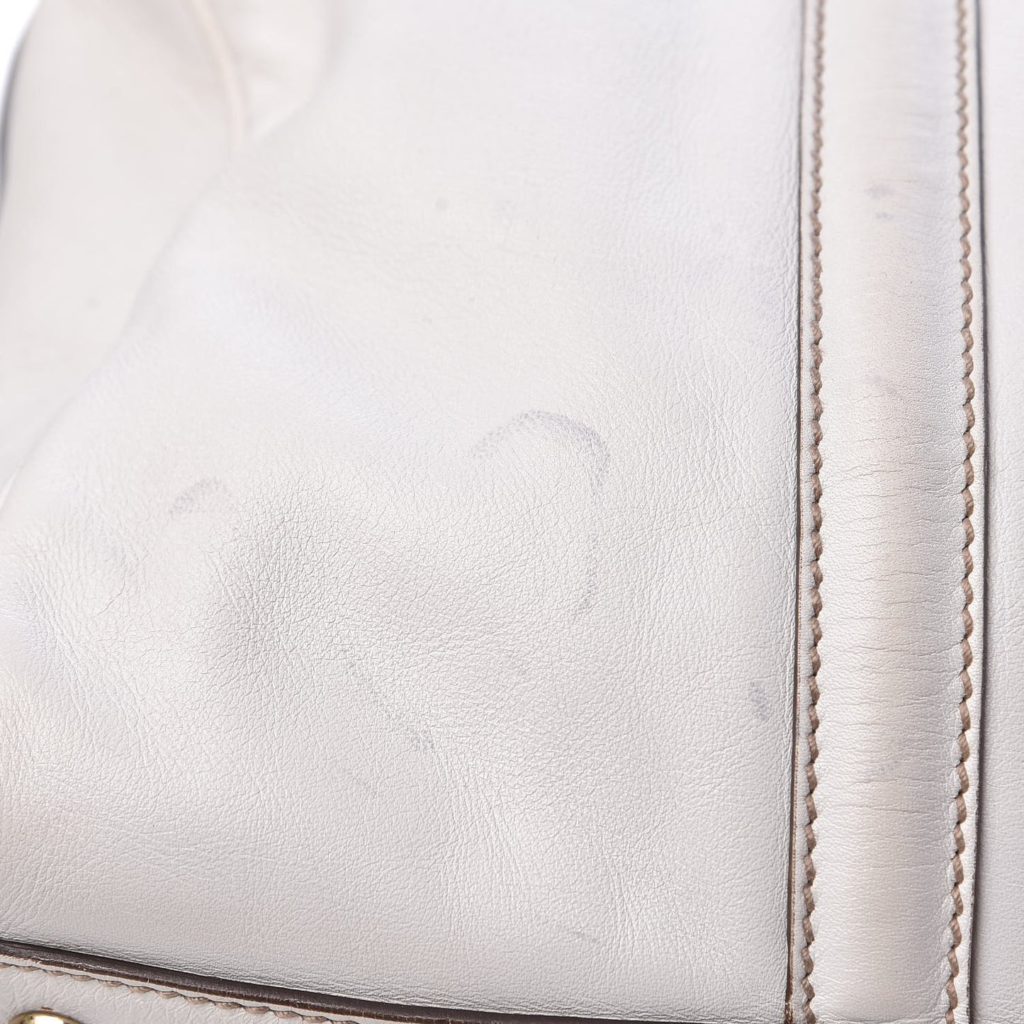 Calfskin Medium Britt Boston White