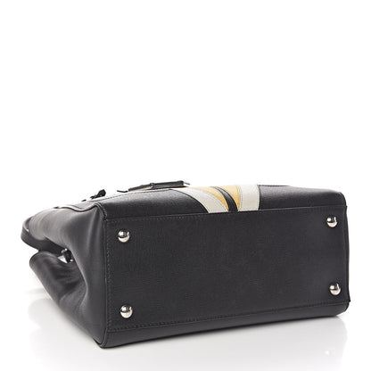 Fendi Saffiano Monster Colorblock Petite 2Jours Tote Black 4 of 10