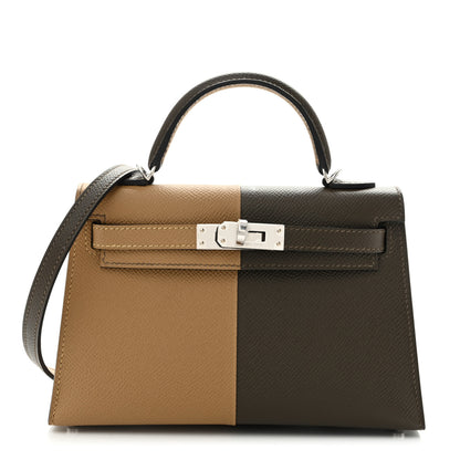 Hermes Epsom Casaque Mini Kelly Sellier 20 Vert Loden Dune Dark Bronze 1 of 11