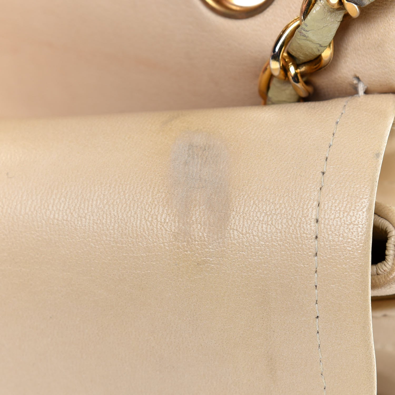 Chanel Lambskin Quilted Small Double Flap Beige 15 of 29