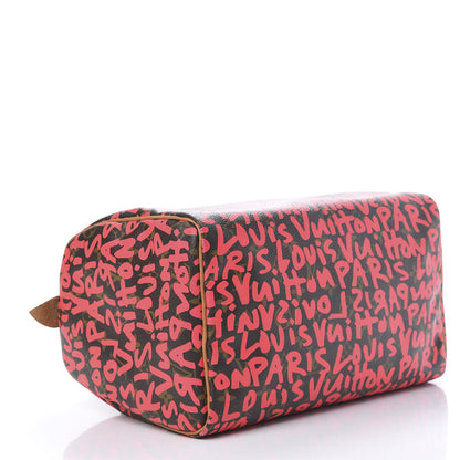Louis Vuitton Monogram Graffiti Speedy 30 Fuchsia 4 of 12