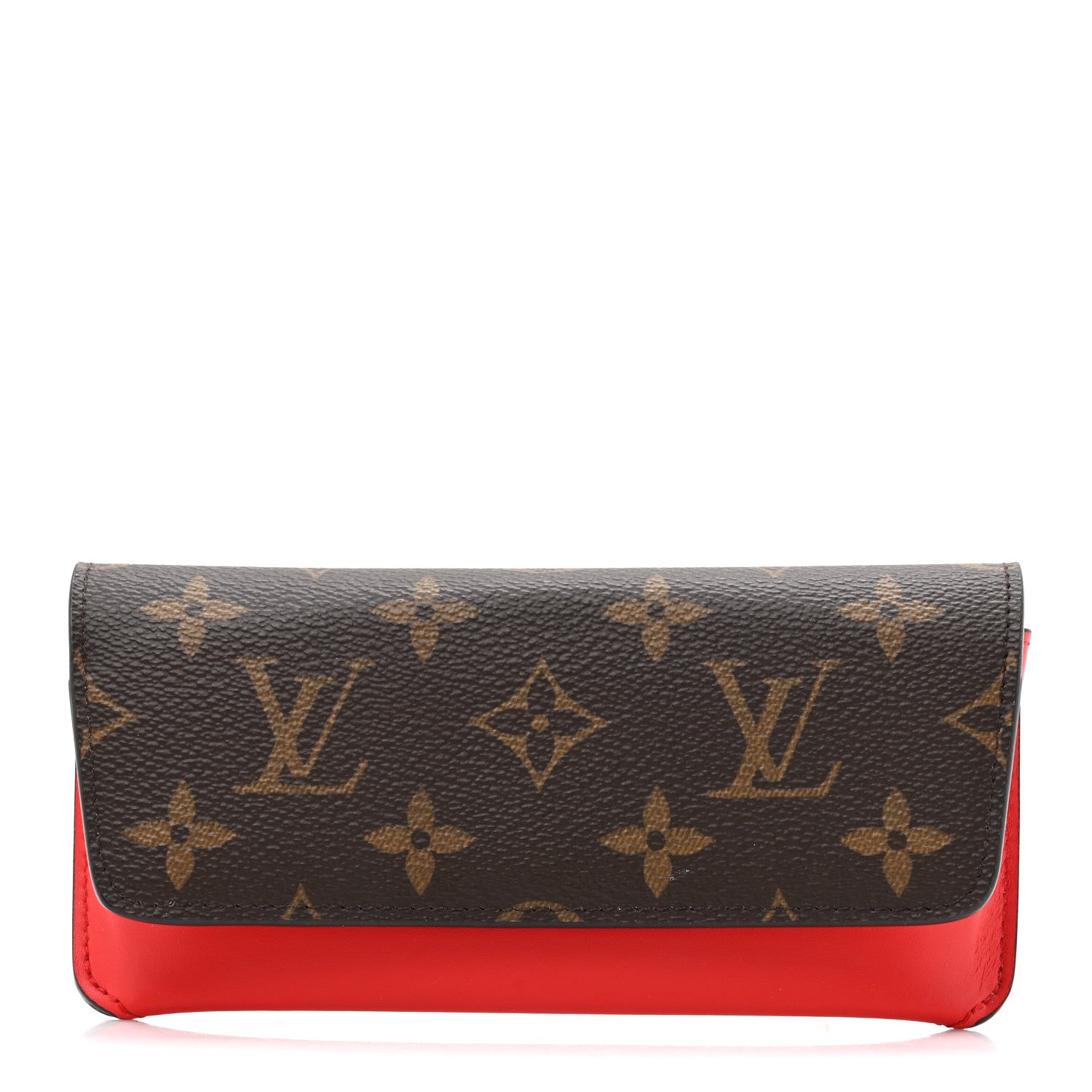 Louis Vuitton Monogram Woody Sunglass Case Rouge 1 of 6