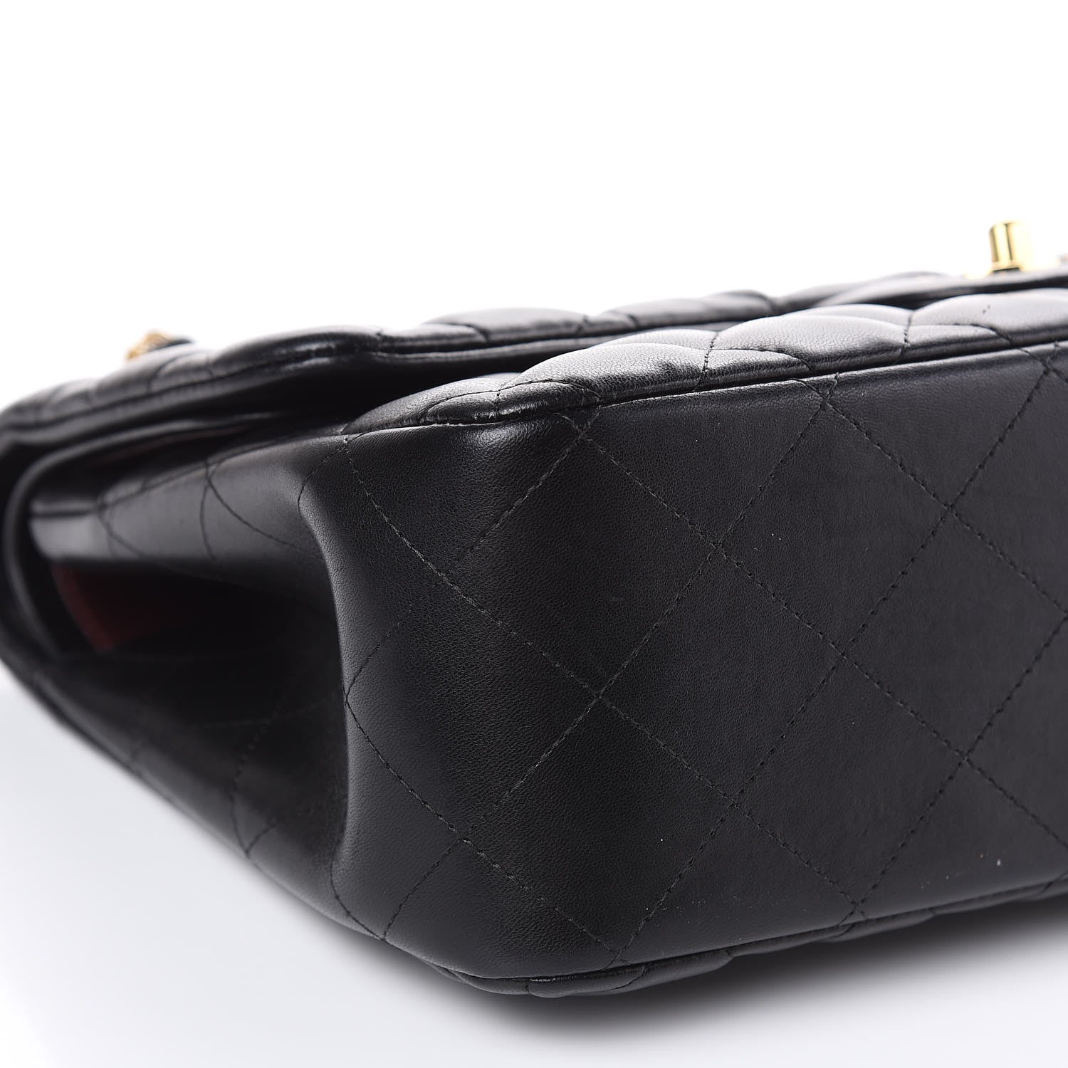 Chanel Lambskin Quilted Jumbo Double Flap Black 8 of 16