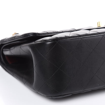 Chanel Lambskin Quilted Jumbo Double Flap Black 8 of 16