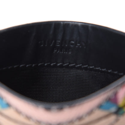 Givenchy Textured Coated Canvas Egyptian Print Card Holder Multicolor 6 of 7