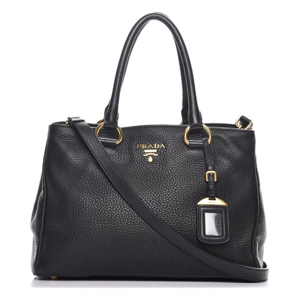 Prada Vitello Daino Tote Nero Black 1 of 13
