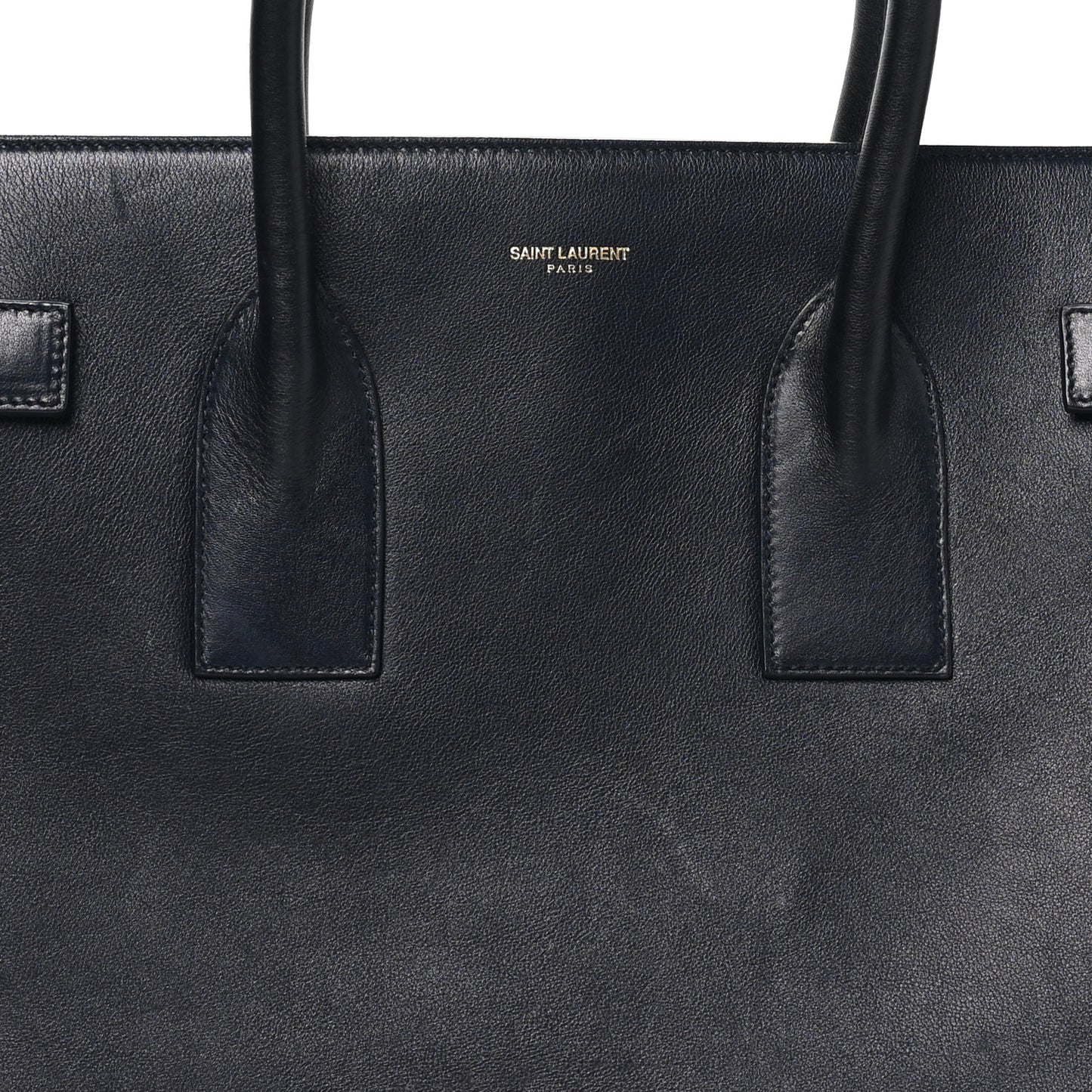 Calfskin Large Sac de Jour Carryall  Navy Blue