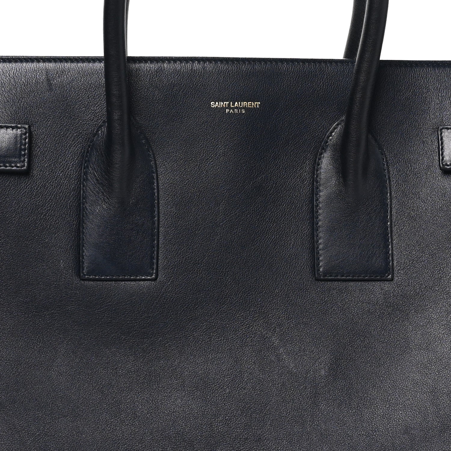 Saint Laurent Calfskin Large Sac de Jour Carryall  Navy Blue 7 of 9