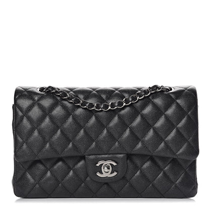 Chanel Iridescent Caviar Quilted Medium Double Flap Black 1 of 11