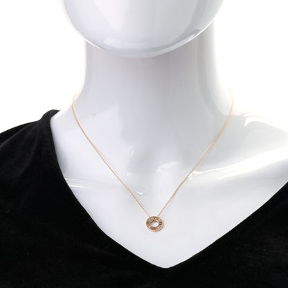 Tiffany 18K Rose Gold Diamond Atlas Pierced Pendant Necklace 2 of 6