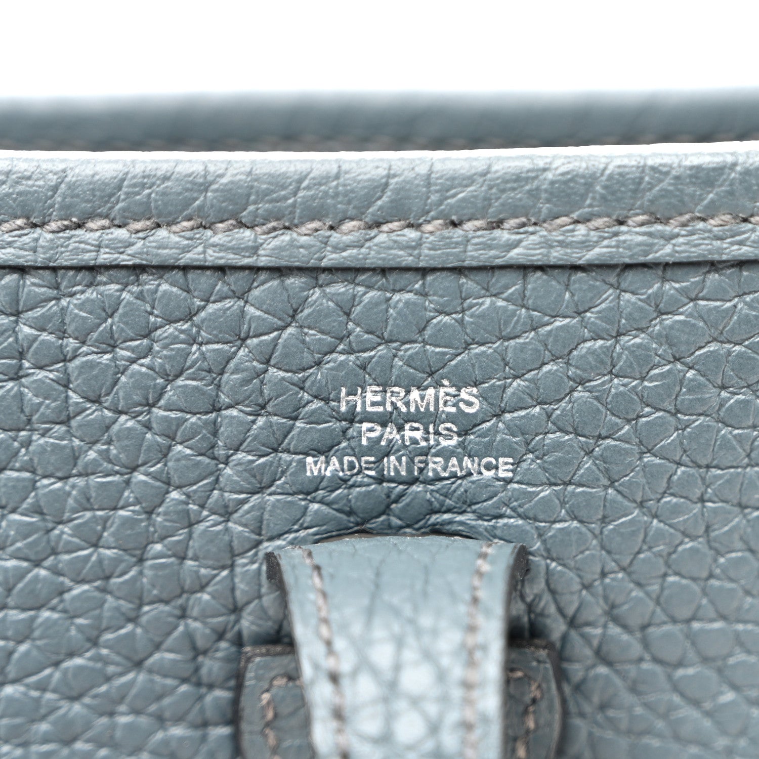 Hermes Taurillon Clemence Amazone Evelyne TPM Bleu Orage Bleu Brume 6 of 10