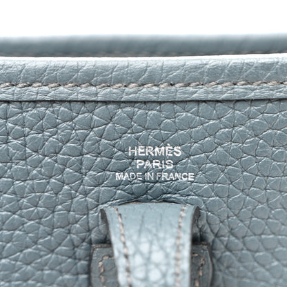 Hermes Taurillon Clemence Amazone Evelyne TPM Bleu Orage Bleu Brume 6 of 10