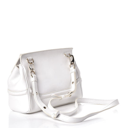Versace Calfskin Palazzo Empire Crossbody Bag White 16 of 23
