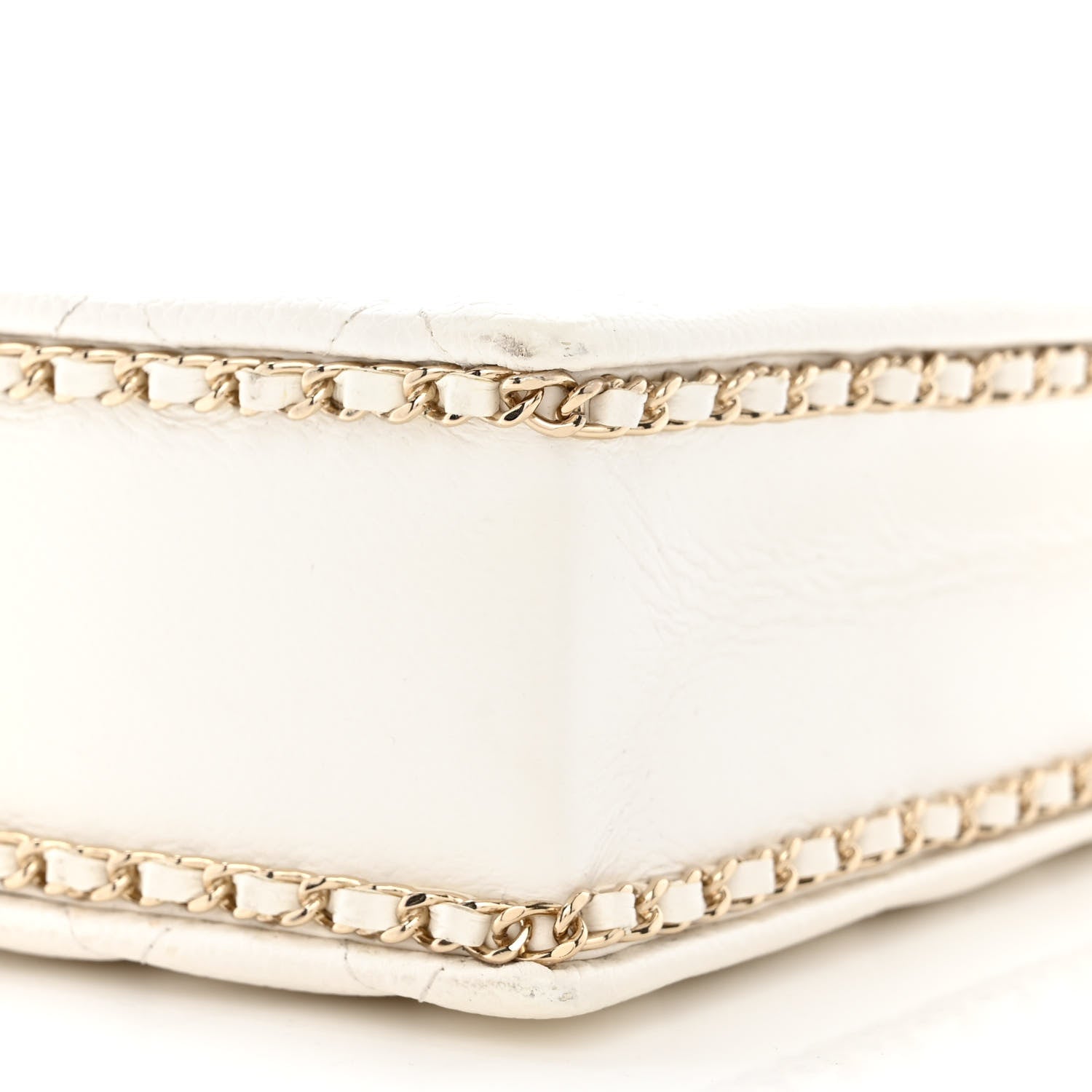 Chanel Caviar Quilted Evening Box Bag White 10 of 14