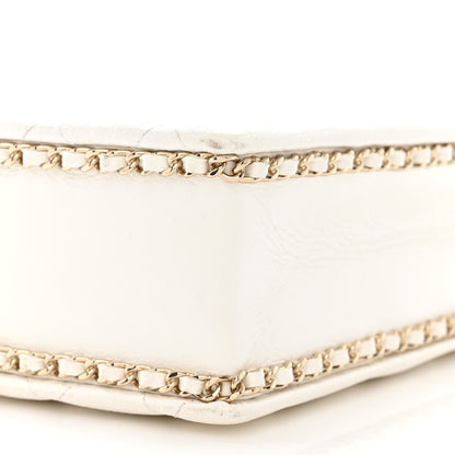 Chanel Caviar Quilted Evening Box Bag White 10 of 14
