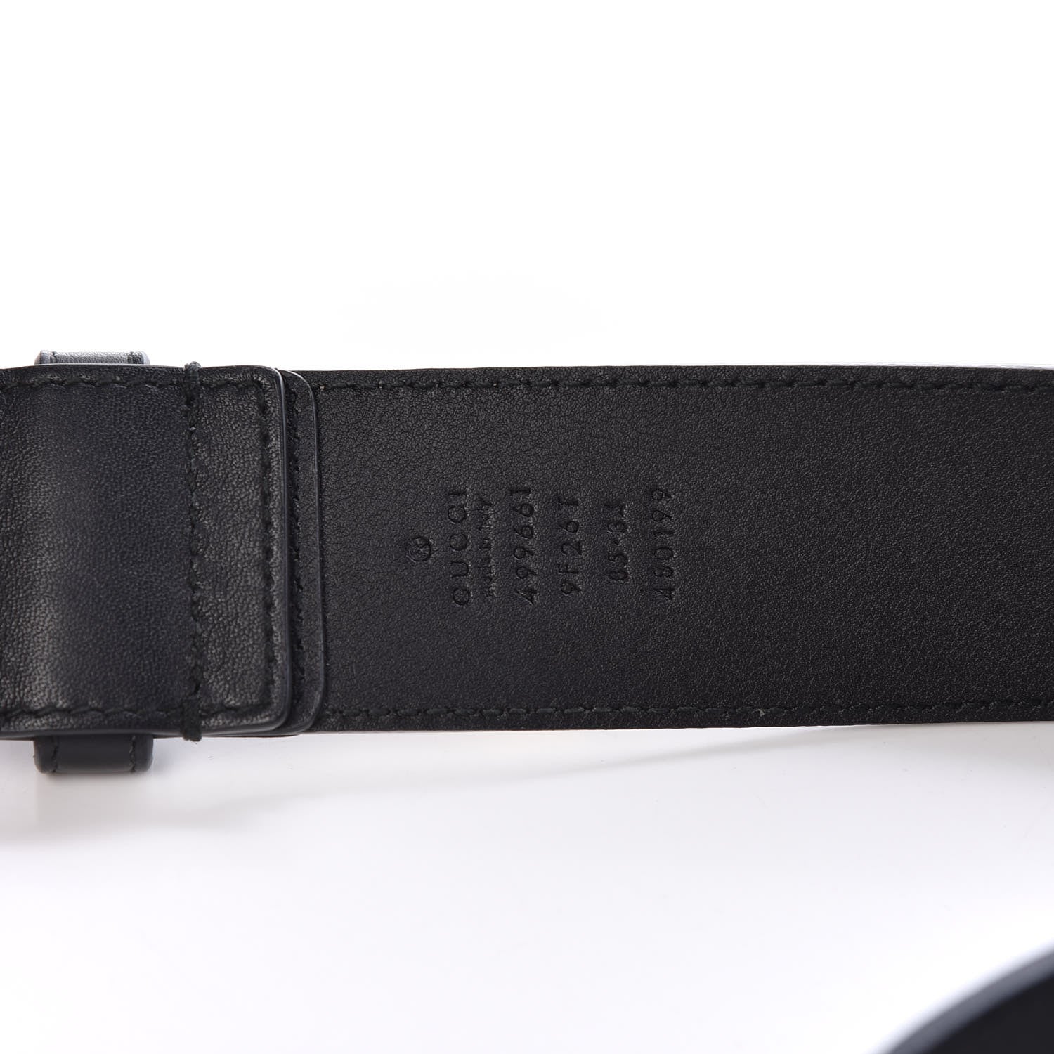 Gucci GG Supreme Monogram Bees Belt 85 34 Beige Oro Black 4 of 6