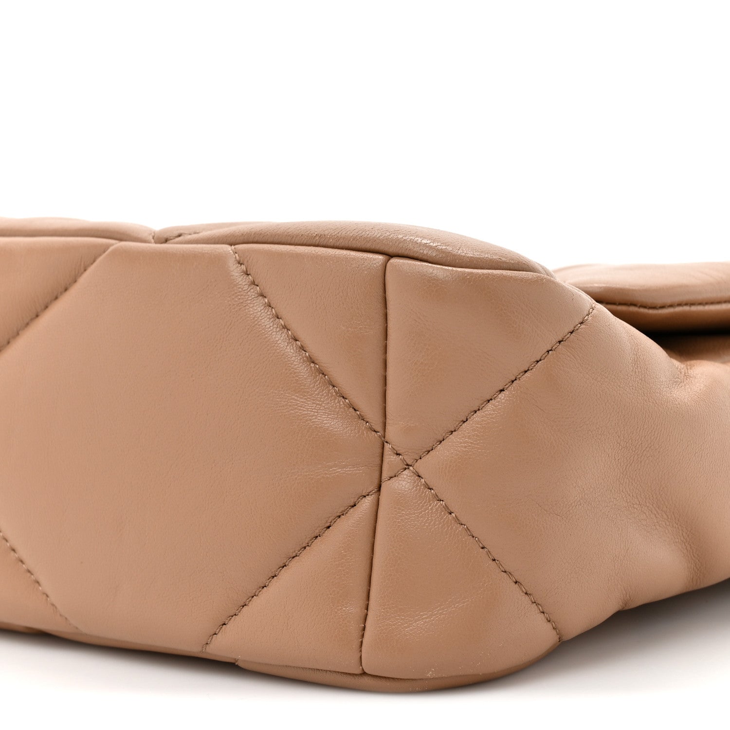 Chanel Lambskin Quilted Medium Chanel 19 Flap Beige 8 of 10
